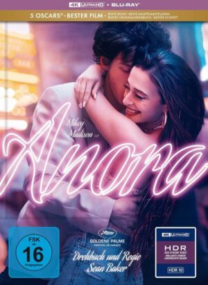 Anora - Limitiertes Mediabook - Cover B (4K Ultra HD + Blu-ray)