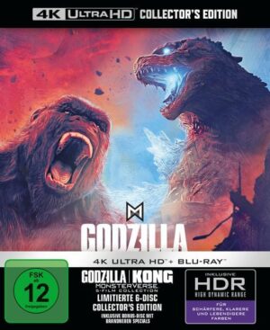 Godzilla Kong Monsterverse 5-Film Collection (4K Ultra HD) (+ Bonus-Blu-ray)